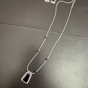 Carolina Herrera Silver and Black Necklace